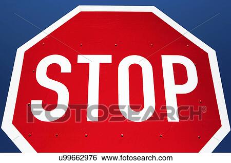 Stock Photograph - Stop sign. Fotosearch