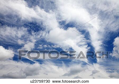 Stock Image - Various cloud formations. Fotosearch