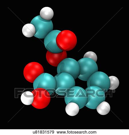 Ball and stick computer-graphic molecular model of aspirin View Large Photo Image Stock Photo -  Ball and stick computer-graphic molecular model of aspirin. Fotosearch