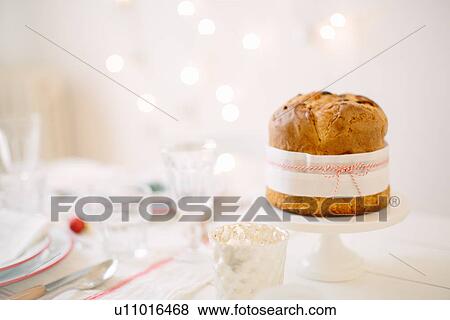 Christmas panettone View Large Photo Image Stock Photo - Christmas panettone. Fotosearch