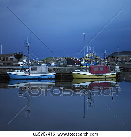 "Fishing boats in harbour at night, Hasle Havn, Bornholm, Denmark" View Large Photo Image Stock Photography - "Fishing boats in harbour at night, Hasle Havn, Bornholm, Denmark". Fotosearch