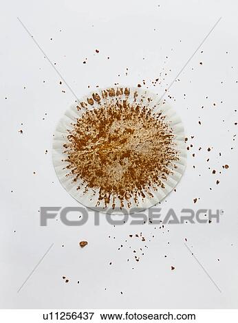 Stock Photo - Flattened used cupcake case. Fotosearch