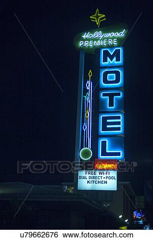 "Hollywood Premiere Motel, Los Angeles, California, USA" View Large Photo Image Stock Photograph - "Hollywood Premiere Motel, Los Angeles, California, USA". Fotosearch