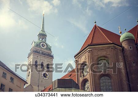 "Marienplatz Town Hall, Munich, Germany" View Large Photo Image Stock Image - "Marienplatz Town Hall, Munich, Germany". Fotosearch