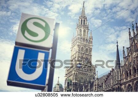 "Marienplatz underground station by The Town Hall, Munich, Germany" View Large Photo Image Stock Photography - "Marienplatz underground station by The Town Hall, Munich, Germany". Fotosearch
