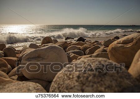 "Rocks and ocean, Near Camps Bay, Cape Town, South Africa" View Large Photo Image Picture - "Rocks and ocean, Near Camps Bay, Cape Town, South Africa". Fotosearch