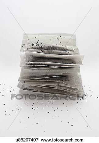 Stack of tea bags View Large Photo Image Stock Photo - Stack of tea bags. Fotosearch