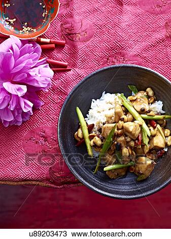 Still life bowl of stir fry Kung Pao Chicken with vegetable and peanuts View Large Photo Image Stock Image - Still life bowl of stir fry Kung Pao Chicken with vegetable and peanuts. Fotosearch