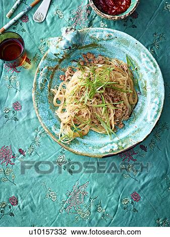 Still life of bowl with stir fry pork mince and noodles View Large Photo Image Stock Image - Still life of bowl with stir fry pork mince and noodles. Fotosearch