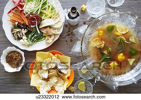 Still life of punch cocktail bowl with party food View Large Photo Image Stock Image - Still life of punch cocktail bowl with party food. Fotosearch