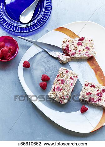 Still life with plate of sliced masala fruit bread with raspberries View Large Photo Image Stock Image - Still life with plate of sliced masala fruit bread with raspberries. Fotosearch