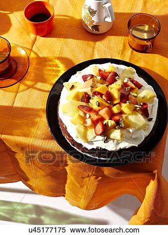 Stock Photography - Tres Leches Cake. Fotosearch