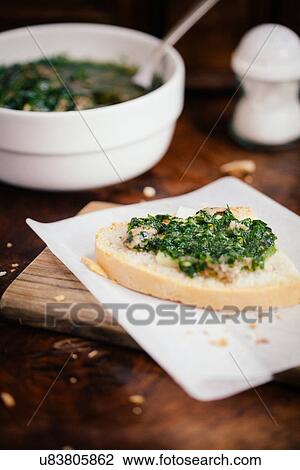 "Tuscan crostini with pecorino cheese, chard and anchovy" View Large Photo Image Stock Image - "Tuscan crostini with pecorino cheese, chard and anchovy". Fotosearch