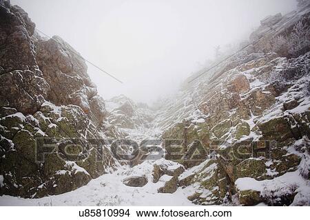 "View of snow covered rocks in mist, Sarsy Village, Sverdlovsk Oblast, Russia" View Large Photo Image Picture - "View of snow covered rocks in mist, Sarsy Village, Sverdlovsk Oblast, Russia". Fotosearch