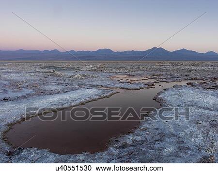 Stock Image - "Chaxa Lagoon, San Pedro de Atacama, El Loa Province, Antofagasta Region, Chile". Fotosearch