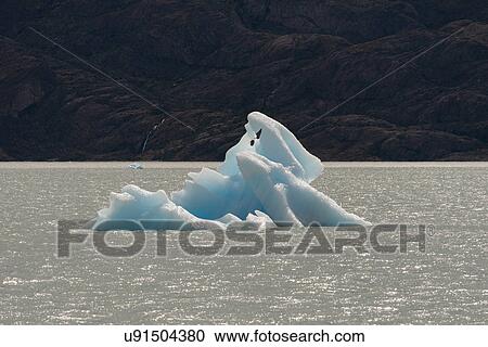 Stock Image - "Lake Argentino, Los Glaciares National Park, Santa Cruz Province, Patagonia, Argentina". Fotosearch