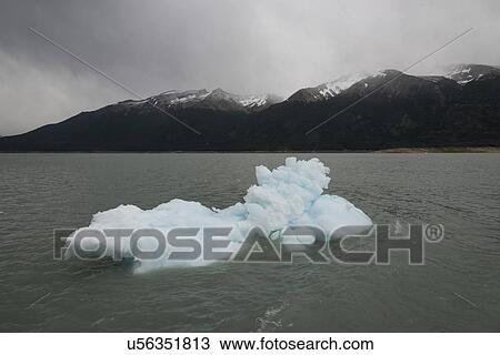 Stock Image - "Lake Argentino, Perito Moreno Glacier, Los Glaciares National Park, Santa Cruz Province, Patagonia, Argentina". Fotosearch