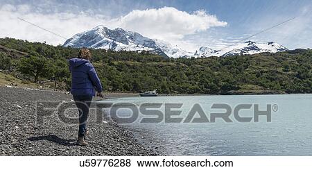 Stock Photo - "Lake Argentino, Santa Cruz Province, Patagonia, Argentina". Fotosearch