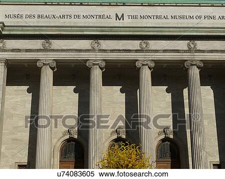 Stock Photography - "Montreal Museum of Fine Arts, Montreal, Quebec, Canada". Fotosearch