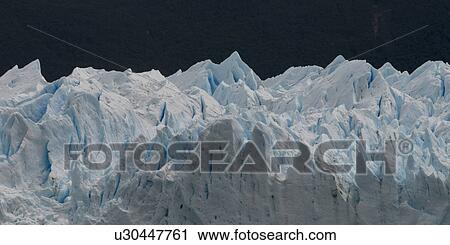 Stock Image - "Perito Moreno Glacier, Lake Argentino, Los Glaciares National Park, Santa Cruz Province, Patagonia, Argentina". Fotosearch