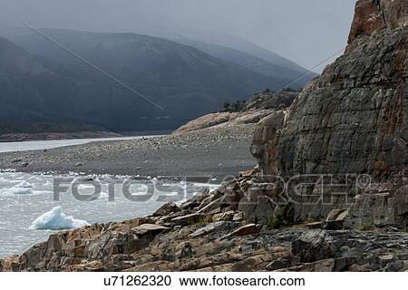 Stock Image - "Perito Moreno Glacier, Lake Argentino, Los Glaciares National Park, Santa Cruz Province, Patagonia, Argentina". Fotosearch