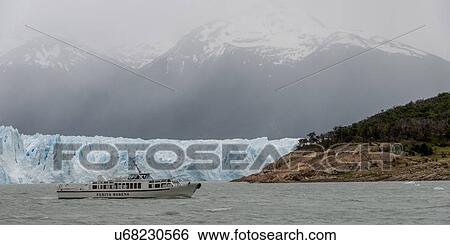 Stock Photograph - "Perito Moreno Glacier, Lake Argentino, Los Glaciares National Park, Santa Cruz Province, Patagonia, Argentina". Fotosearch