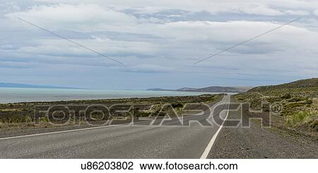 Stock Image - "Santa Cruz Province, Patagonia, Argentina". Fotosearch