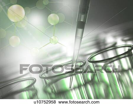 Stock Illustration - Biochemistry research. Fotosearch