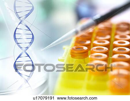Clip Art - DNA research. Fotosearch