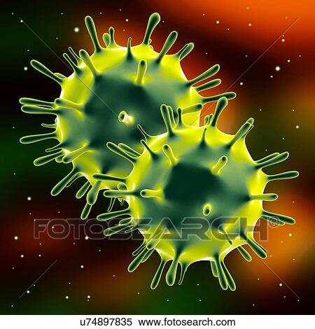 Influenza virus (H1N1), illustration View Large Illustration Stock Illustration - Influenza virus (H1N1), illustration. Fotosearch