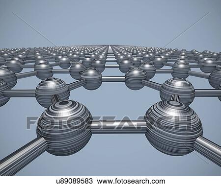 Molecular structure of graphene View Large Illustration Drawing - Molecular structure of graphene. Fotosearch