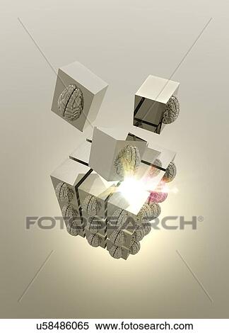 Stock Illustration - Neuromorphic engineering, illustration. Fotosearch
