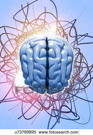 Stock Illustration - Neuromorphic engineering, illustration. Fotosearch