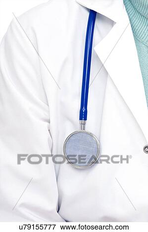 Stock Photo - Stethoscope and laboratory coat. Fotosearch
