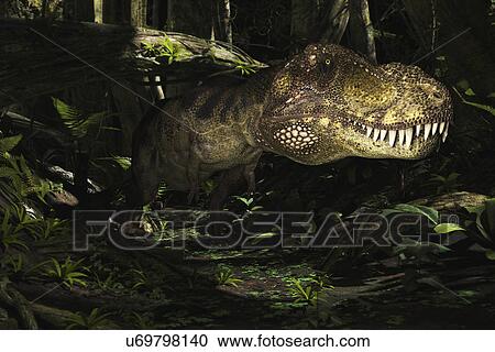 Clipart - Tyrannosaurus rex. Fotosearch