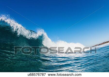 "Barreling wave, close-up" View Large Photo Image Stock Photo - "Barreling wave, close-up". Fotosearch