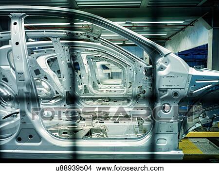 "Car bodies on production line in car factory, close up" View Large Photo Image Picture - "Car bodies on production line in car factory, close up". Fotosearch