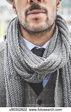 Stock Image - Cropped close up portrait of businessman. Fotosearch