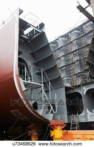 "Detail of ship in shipyard, GoSeong-gun, South Korea" View Large Photo Image Stock Photograph - "Detail of ship in shipyard, GoSeong-gun, South Korea". Fotosearch