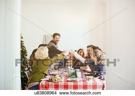 Picture - Family Christmas party. Fotosearch