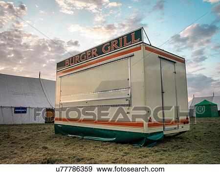 Stock Photo -  Fast food stand in English country show. Fotosearch