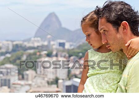 "Father and daughter looking at view, Rio de Janeiro, Brazil" View Large Photo Image Stock Image - "Father and daughter looking at view, Rio de Janeiro, Brazil". Fotosearch