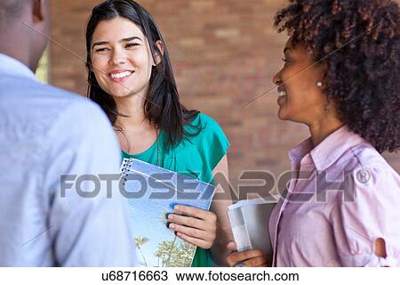 Stock Image - Higher education students. Fotosearch