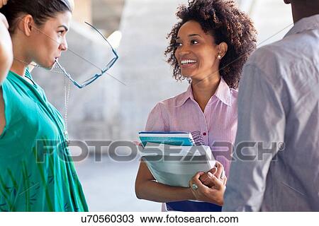Stock Image - Higher education students. Fotosearch