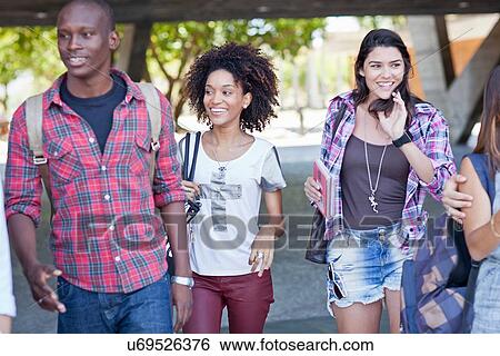 Stock Photograph - Higher education students. Fotosearch