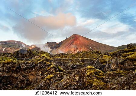 Stock Image - "Landmannalaugar, Highlands of Iceland". Fotosearch