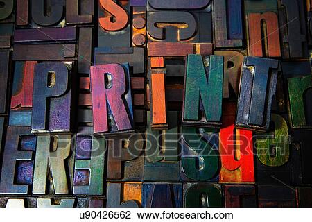 Letterpress letters spelling the word Print View Large Photo Image Stock Image - Letterpress letters spelling the word Print. Fotosearch