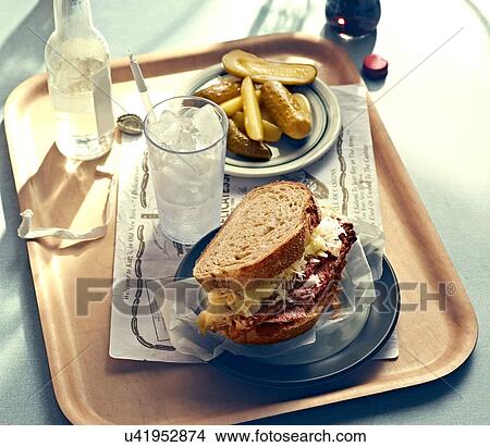 New York Style Diner Series - Reuben Sandwich View Large Photo Image Picture - New York Style Diner Series - Reuben Sandwich. Fotosearch