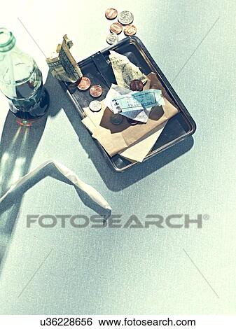 Stock Photograph - New York Style Diner Series - Table detail. Fotosearch