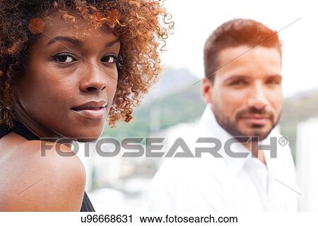 Stock Image - Portrait of couple. Fotosearch